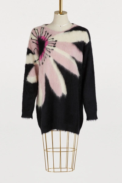 Shop Valentino Mohair Sweater In Black