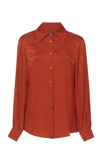 Shop Alexa Chung Classic Shirt In Orange