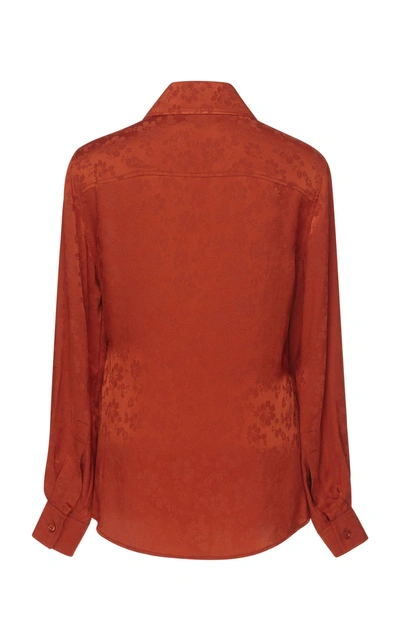 Shop Alexa Chung Classic Shirt In Orange