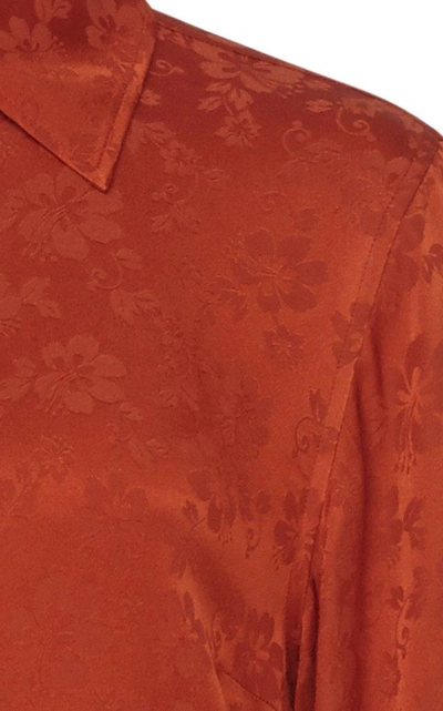 Shop Alexa Chung Classic Shirt In Orange