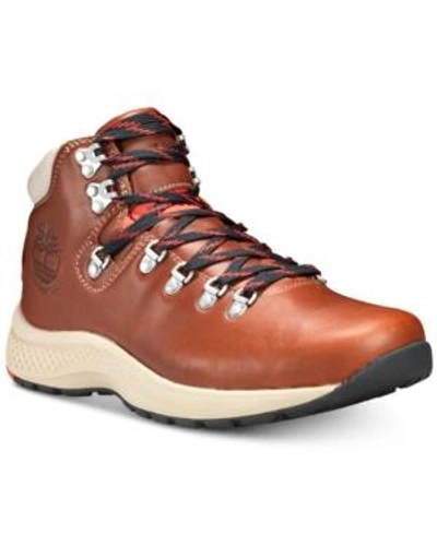 Shop Timberland Men's Flyroam Trail Hiker Men's Shoes In Saddle Tan