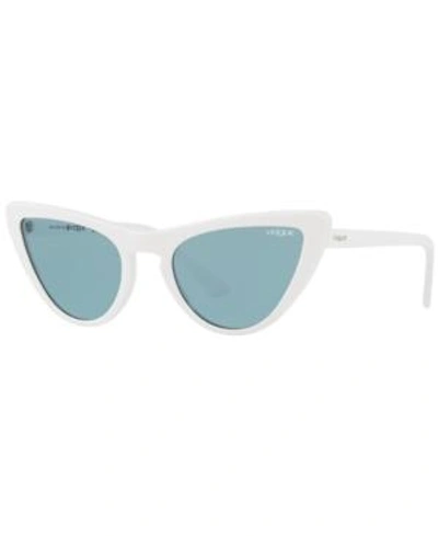 Shop Vogue Sunglasses, Vo5211s Gigi Hadid Collection In White/blue