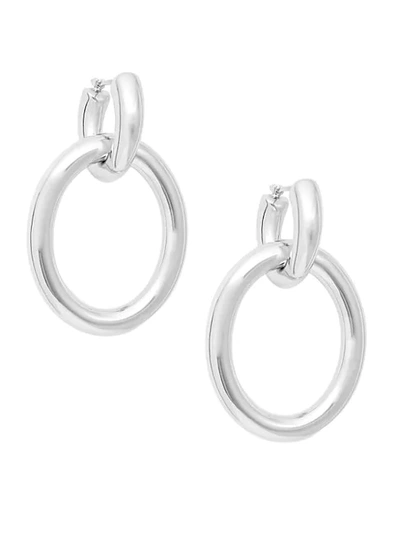 Shop Saks Fifth Avenue Sterling Silver Double Hoop Earrings