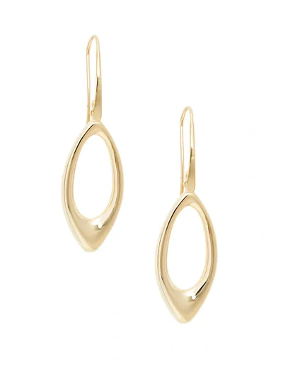 Shop Saks Fifth Avenue 14k Gold Cutout Teardrop Earrings