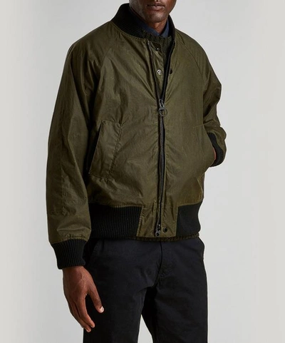 Barbour X Engineered Garments Dumbo Wax Bomber Jacket | ModeSens