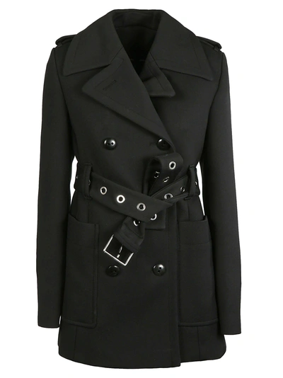 Shop Proenza Schouler Mid-length Belted Trench In Black