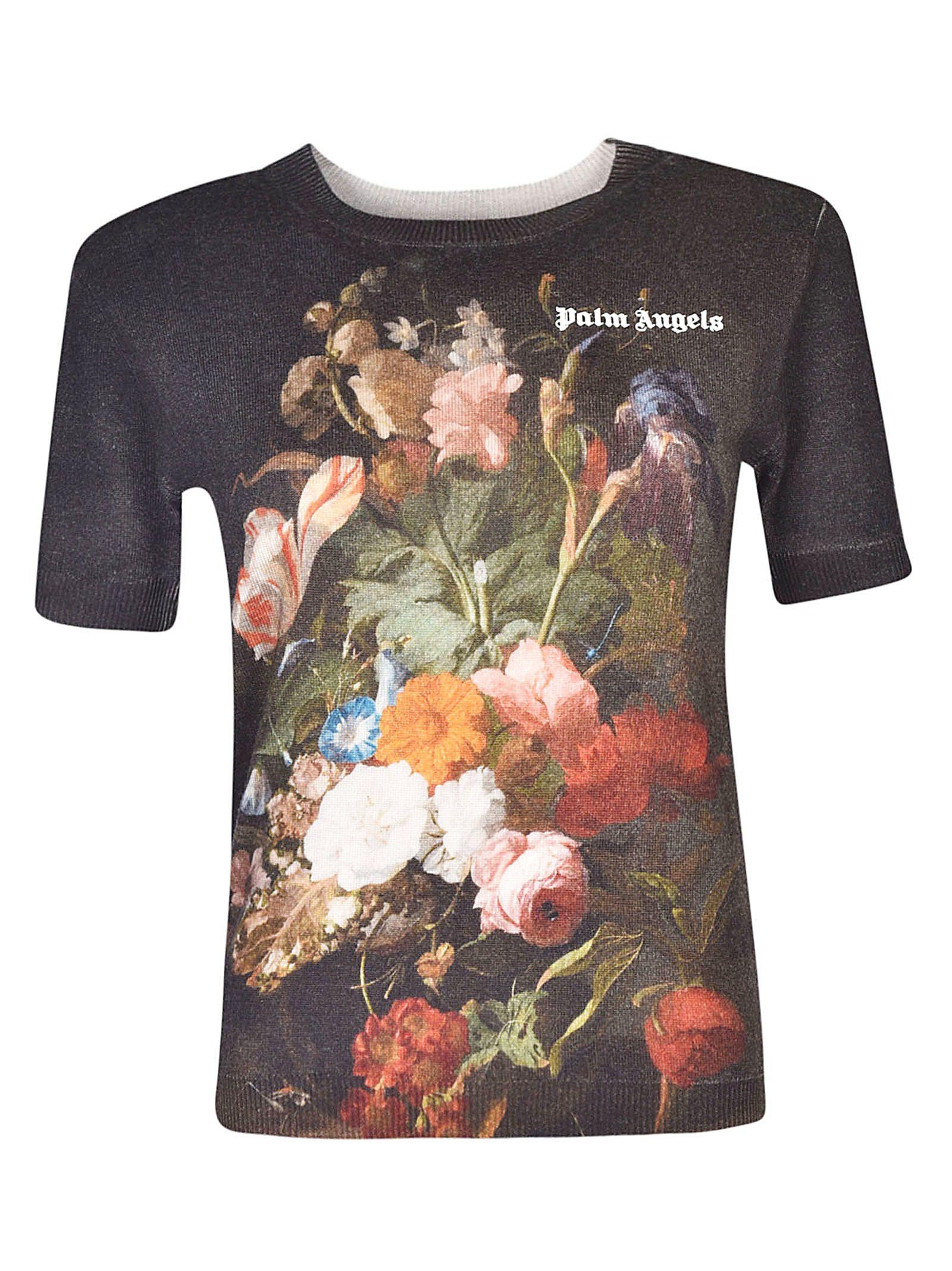 palm angels flower shirt