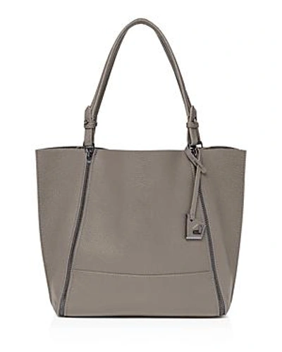 Shop Botkier Soho Large Leather Tote In Winter Gray/gunmetal