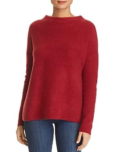 Shop C By Bloomingdale's Oversized Funnel-neck Cashmere Sweater - 100% Exclusive In Rust
