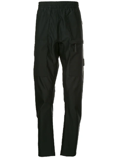 Shop Stone Island Loose Track Trousers In Black