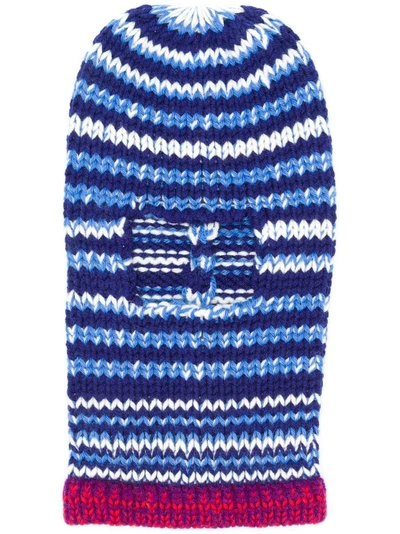 Calvin Klein 205w39nyc Striped Ski Mask In Blue | ModeSens