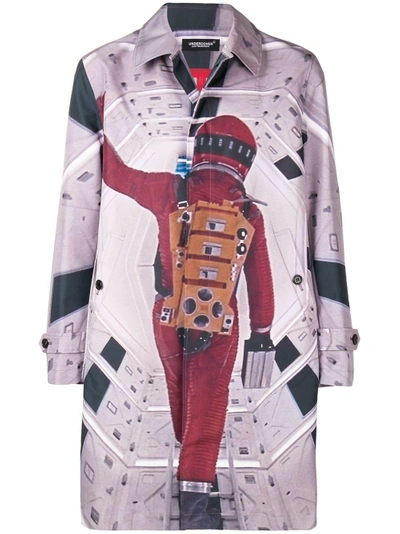 Shop Undercover 2001: A Space Odyssey Print Coat - Pink