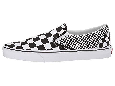 mix checker slip on vans