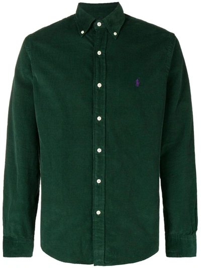 Shop Polo Ralph Lauren Corduroy Shirt In Green