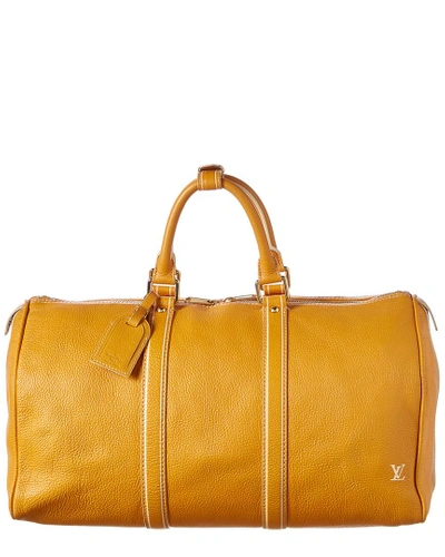 Louis Vuitton Louis Vuitton Keepall 50 Orange Tobago Leather Travel