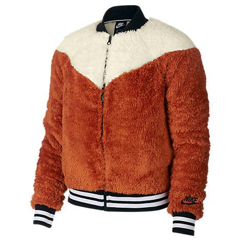 nike women's sherpa bomber jacket