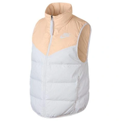 Shop Nike Women's Sportswear Reversible Windrunner Down Vest, White