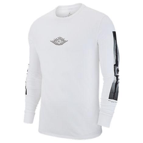 jordan longsleeve white