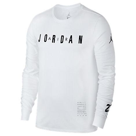 jordan long sleeve white