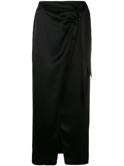 Shop Nanushka Aries Skirt In Black
