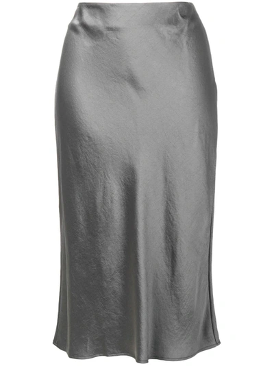 Shop Alexander Wang High Waisted Pencil Skirt In Grey