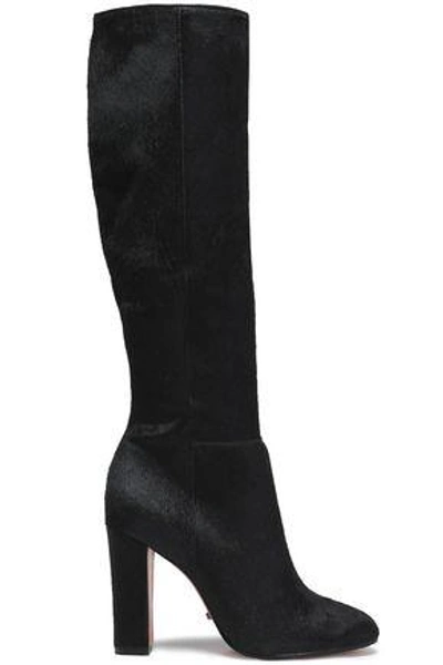 Shop Schutz Woman Calf Hair Knee Boots Black