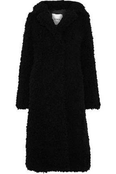 Shop Ainea Woman Faux Fur Coat Black