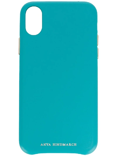 Shop Anya Hindmarch Pimp Your Phone Iphone X Case In Blue