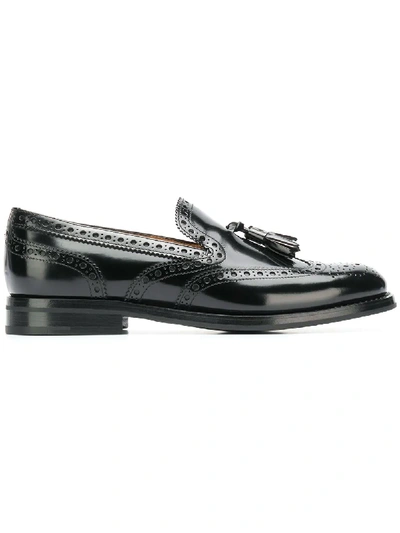 Shop Church's Patent Leather Loafers In Black