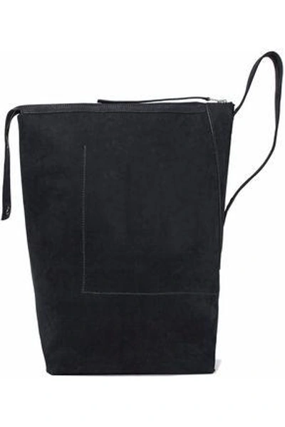 Shop Rick Owens Woman Suede Tote Black