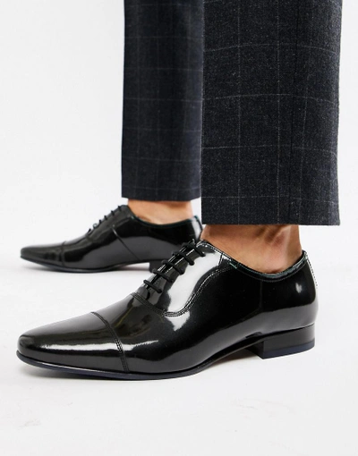 Shop Ted Baker Sharney Oxford Shoes In Black Patent - Black