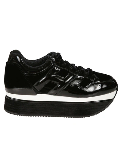 Shop Hogan Maxi H222 Sneakers In Black