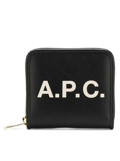 Shop Apc A.p.c. Morgane Compart Wallet In Lzz Noir