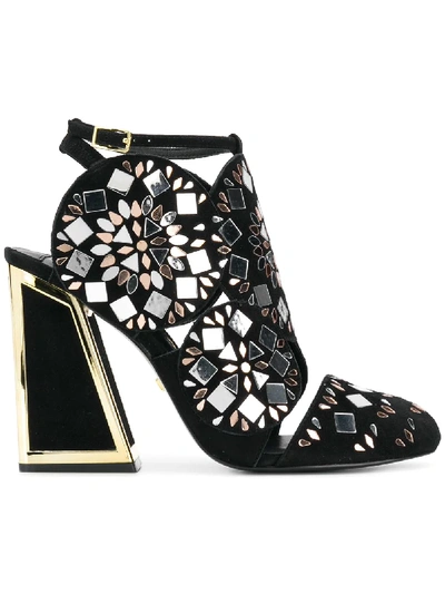 Shop Kat Maconie Frida Embellished Sandals - Black