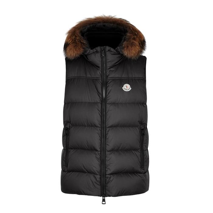 Moncler Youri Charcoal Fur-trimmed 
