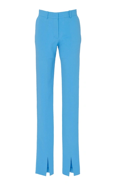 Shop Victoria Beckham Skinny Slit-hem Pants In Blue