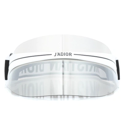 Shop Dior Club1 Acetate Visor In White