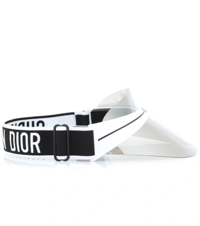 Shop Dior Club1 Acetate Visor In White