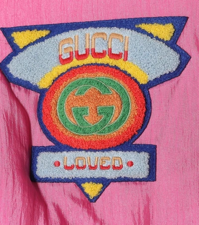Shop Gucci Bomber Jacket In Pink