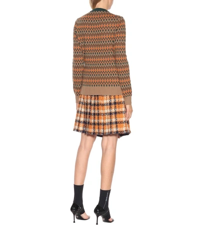 Shop Prada Cashmere And Wool Sweater In Brown