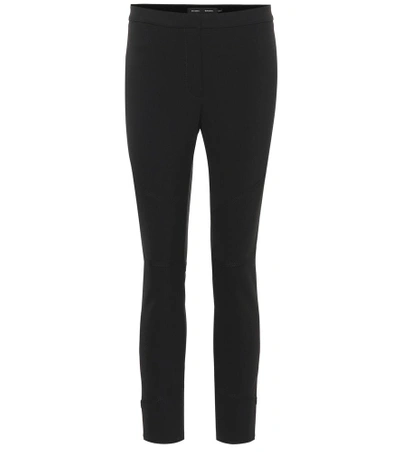 Shop Proenza Schouler Cropped High-rise Skinny Pants In Black