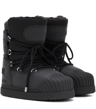 Shop Moncler X Moon Boot® Uranus Ankle Boots In Black