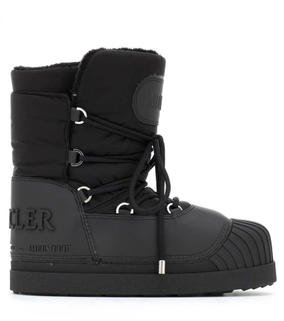 Shop Moncler X Moon Boot® Uranus Ankle Boots In Black
