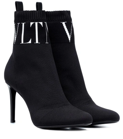 Shop Valentino Garavani Vltn Ankle Boots In Black