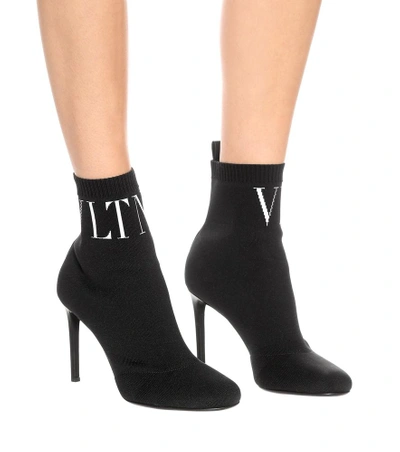 Shop Valentino Garavani Vltn Ankle Boots In Black