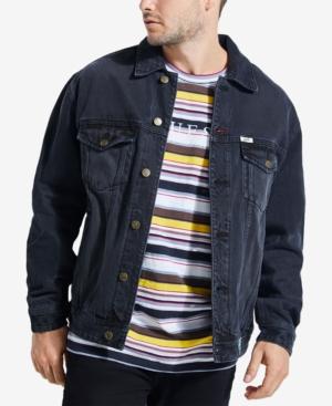 guess denim jacket black