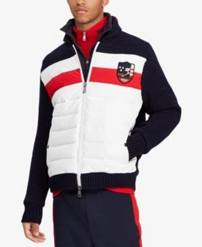 Polo Ralph Lauren Downhill Skier Men's Hybrid Jacket In Navy Multi |  ModeSens