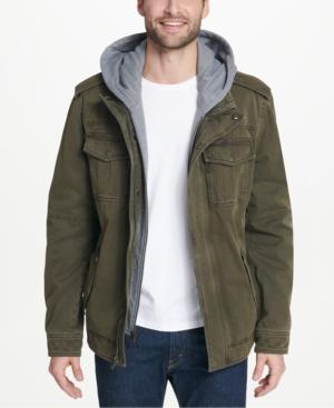 olive trucker jacket