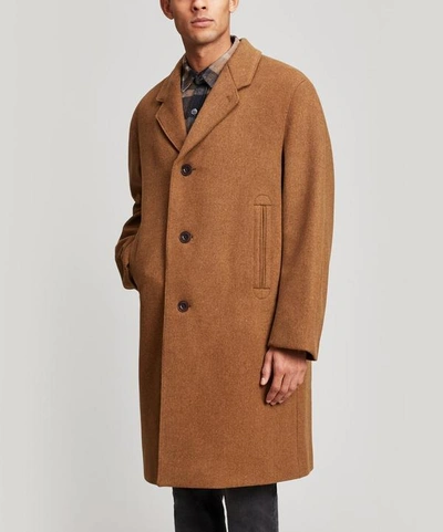 Lemaire Chesterfield Wool-blend Coat In Brown | ModeSens