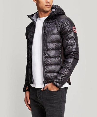 Hybridge Lite Hooded Jacket In Black Graphite